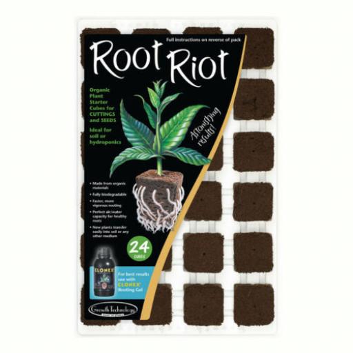 24 x 36mm ROOT RIOT ORGANIC PLANT STARTER CUBES