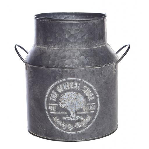 Milk Churn Steel Tin Churn Flower Vase Planter.