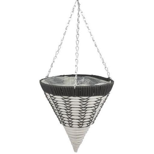 Emie Shan Cone Shape hanging basket. 12 and 14 inch