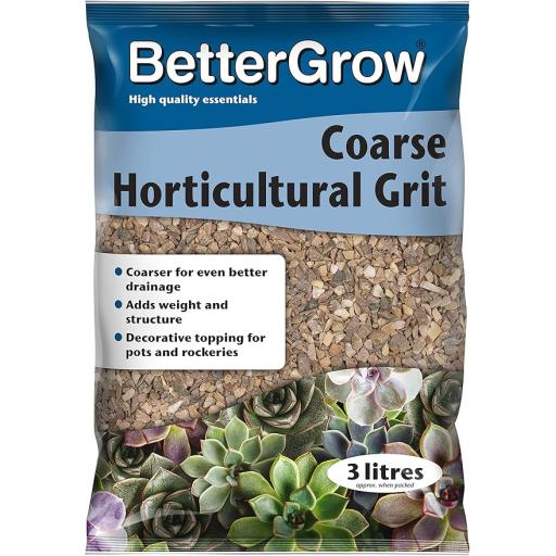 BetterGrow Coarse Horticultural Potting Grit, 3L Bag